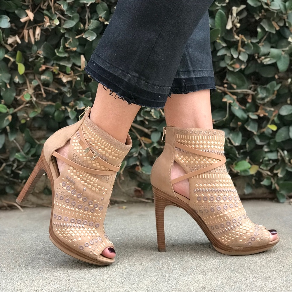 BCBGMaxAzria Tan Ankle Booties